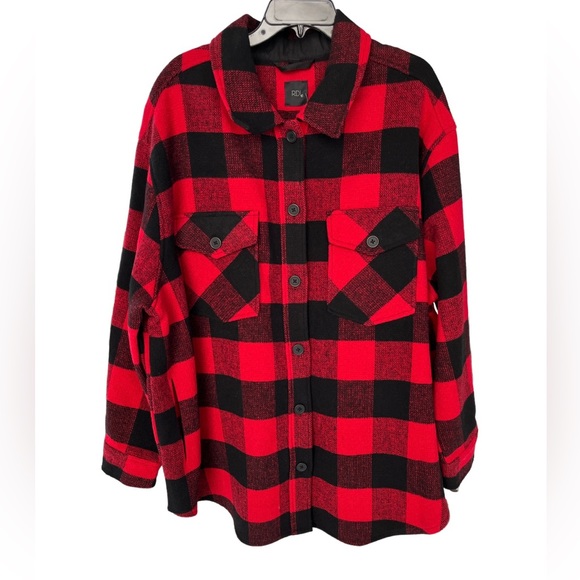 NEW MEN RDI BUFFALO PLAID BUTTON DOWN SHIRT JACKET WINTER CORE SIZE 3X - Picture 5 of 12
